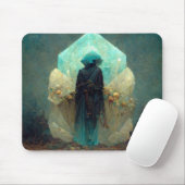 Crystal Guardian Alien SciFi Fantasy Mousepad (Mit Mouse)