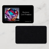 Crystal Healing Amethyst Business Card Visitenkarte (Vorne/Hinten)