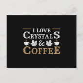 Crystal Healing I Liebe Crystals & Coffee Chakra Postkarte (Vorderseite)
