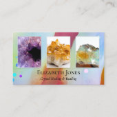 Crystal Healing Reading Foto Business Card Visitenkarte (Vorderseite)