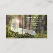 Crystal Healing Reading Foto Business Card Visitenkarte (Rückseite)
