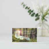 Crystal Healing Reading Foto Business Card Visitenkarte (Stehend Vorderseite)