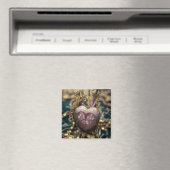 Crystal Heart Amulet Magnet (In Situ (Geschirrspüler))
