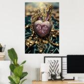 Crystal Heart Amulet Poster (Heimbüro)