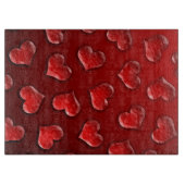Crystal Hearts Pattern Schneidebrett (Vorderseite)