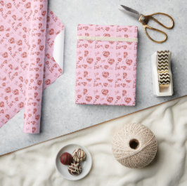Crystal Hearts Wrapping Paper Geschenkpapier