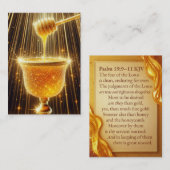 Crystal Honey | Psalm 19:9-11 KJV Kartenbox Visitenkarte (Vorne/Hinten)