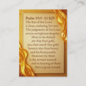 Crystal Honey | Psalm 19:9-11 KJV Kartenbox Visitenkarte (Rückseite)