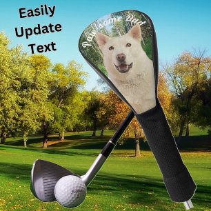 Crystal Husky Dog Golf Head Cover Headcover