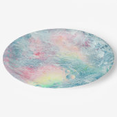 Crystal Ice Colors Pappteller (Schrägansicht)