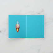 Crystal Ice Cream Cone Dankeskarte (Innenseite)