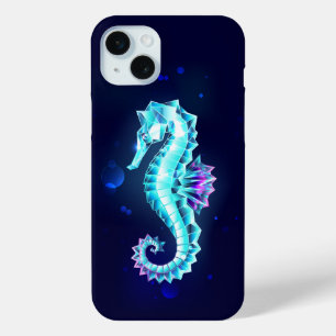 Crystal Ice Seepferd auf blauem Hintergrund Case-Mate iPhone Hülle