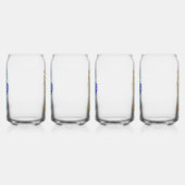 Crystal Ice Seepferd auf blauem Hintergrund Dosenglas (Rechts)