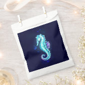 Crystal Ice Seepferd auf blauem Hintergrund Geschenktütchen (Ausgeschnitten)