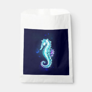 Crystal Ice Seepferd auf blauem Hintergrund Geschenktütchen
