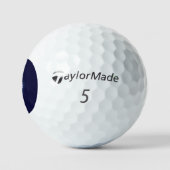 Crystal Ice Seepferd auf blauem Hintergrund Golfball (Logo)