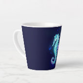 Crystal Ice Seepferd auf blauem Hintergrund Milchtasse (Linke Ecke)