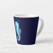 Crystal Ice Seepferd auf blauem Hintergrund Milchtasse (Rechte Ecke)