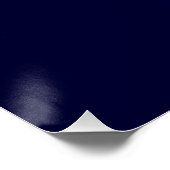 Crystal Ice Seepferd auf blauem Hintergrund Poster (Ecke)