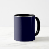 Crystal Ice Seepferd auf blauem Hintergrund Tasse (VorderseiteRechts)