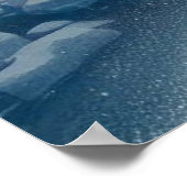 Crystal Ice World Fantasy Art Poster (Ecke)