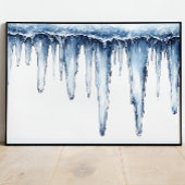 Crystal Icicle Art Poster