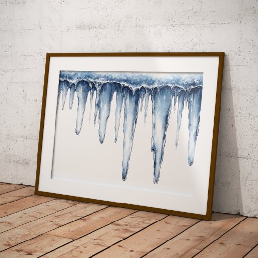 Crystal Icicle Art Poster