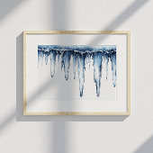 Crystal Icicle Art Poster