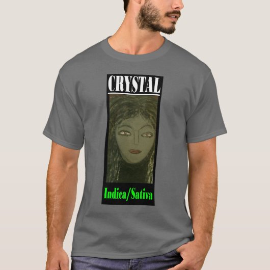 CRYSTAL INDICA SATIVA T-Shirt (Vorderseite)