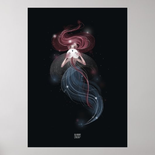 CRYSTAL JELLYFISH von Alexandra Dikaia Poster (Vorne)