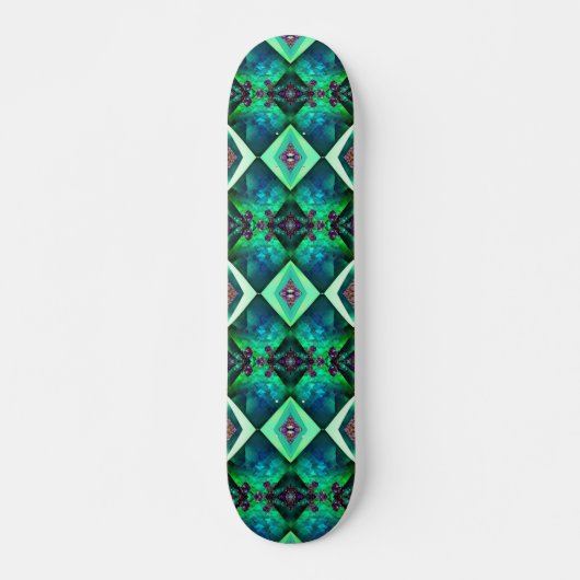 Crystal Jewel Green Emerald Gemstone Mai Geburtsta Skateboard (Vorne)