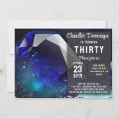 Crystal Jewel Sagittarius Topaz Dezember Geburtsta Einladung (Vorderseite)