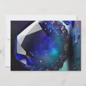 Crystal Jewel Sagittarius Topaz Dezember Geburtsta Einladung (Rückseite)