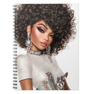 Crystal-Korsett-Glamour-Girl-Spiral-Foto-Notizbuch Notizblock
