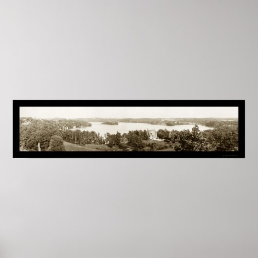 Crystal Lake Wisconsin Foto 1913 Poster (Vorne)