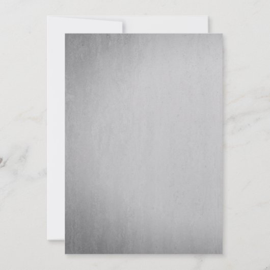 Crystal Light String White Branch Gray Wedding Einladung (Rückseite)