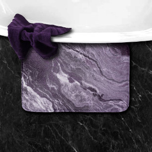 Crystal Lila Agate Moody Marbled Stone Badematte
