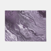 Crystal Lila Agate | Moody Marbled Stone Fußmatte (Vorderseite)