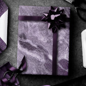 Crystal Lila Agate | Moody Marbled Stone Geschenkpapier