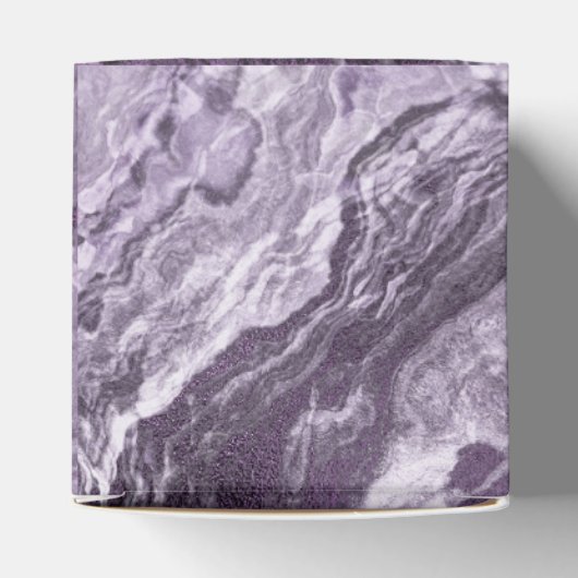 Crystal Lila Agate | Moody Marbled Stone Geschenkschachtel (Oben)