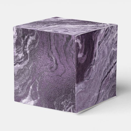 Crystal Lila Agate | Moody Marbled Stone Geschenkschachtel (Rückseite)