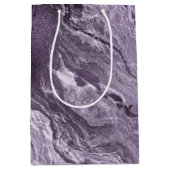 Crystal Lila Agate | Moody Marbled Stone Mittlere Geschenktüte (Vorderseite)