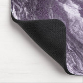 Crystal Lila Agate | Moody Marbled Stone Mousepad (Ecke)
