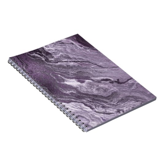 Crystal Lila Agate | Moody Marbled Stone Notizblock (Rechte Seite)