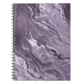 Crystal Lila Agate | Moody Marbled Stone Notizblock (Vorderseite)