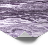 Crystal Lila Agate | Moody Marbled Stone Poster (Ecke)