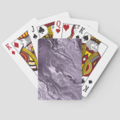 Crystal Lila Agate | Moody Marbled Stone Spielkarten (Rückseite)
