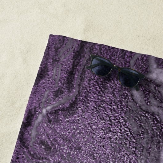 Crystal Lila Agate | Moody Marbled Stone Strandtuch (Beispiel)