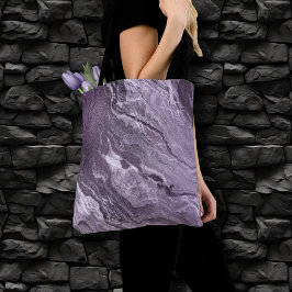 Crystal Lila Agate | Moody Marbled Stone Tasche