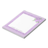 Crystal Lila und Rose Notepad 5.5" x 6" Notizblock (Rotiert)